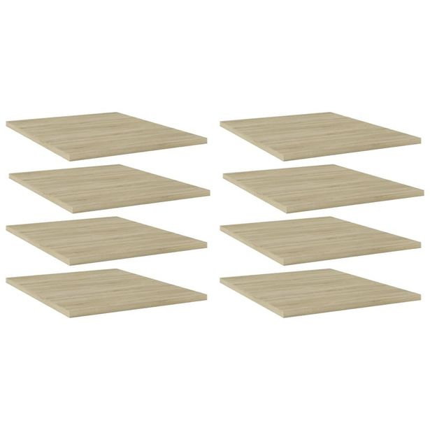 Kirjahyllytasot 8 kpl sonoma tammi 40x50x1,5 cm lastulevy_1