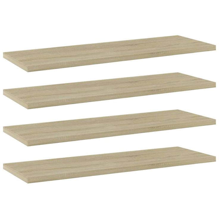 Kirjahyllytasot 4 kpl sonoma tammi 60x20x1,5 cm lastulevy_1