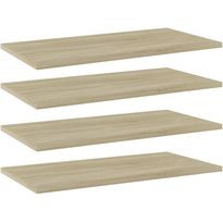 Hyllylevyt 4 kpl sonoma tammi 60x30x1,5 cm lastulevy