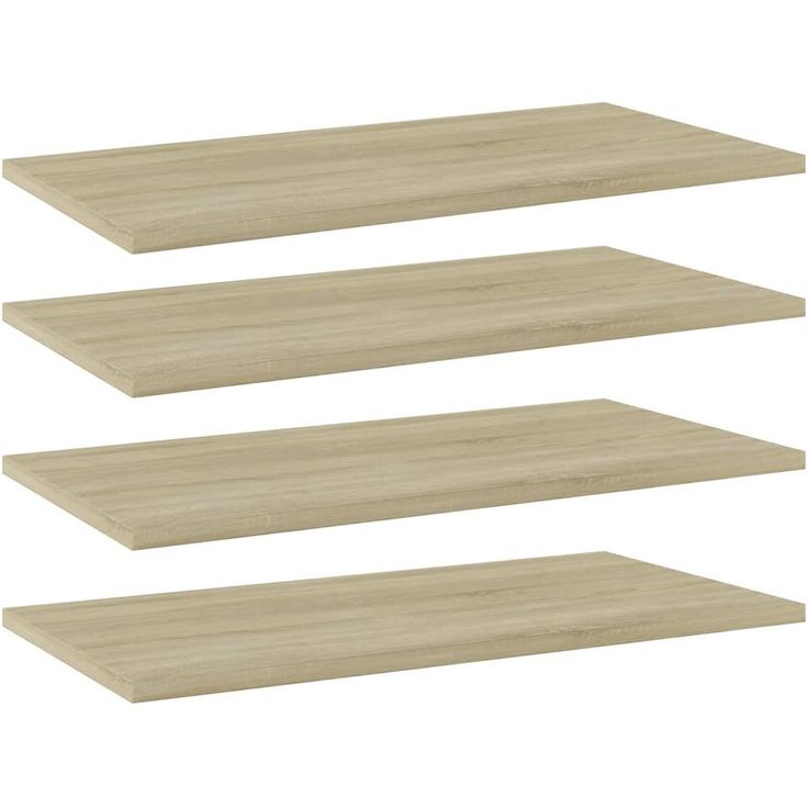 Kirjahyllytasot 4 kpl sonoma tammi 60x30x1,5 cm lastulevy_1