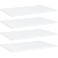 Hyllylevyt 4 kpl valkoinen 60x40x1,5 cm lastulevy