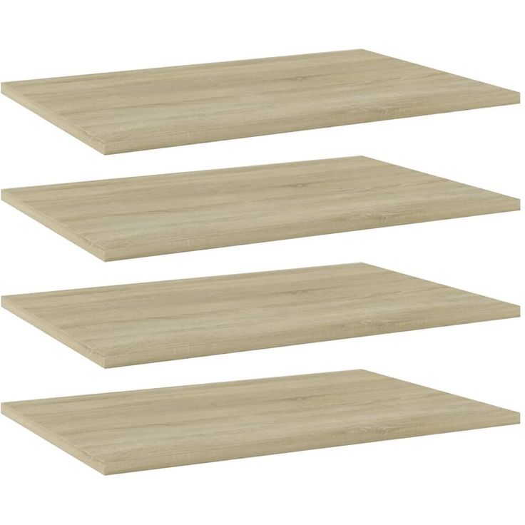 Kirjahyllytasot 4 kpl sonoma tammi 60x40x1,5 cm lastulevy_1