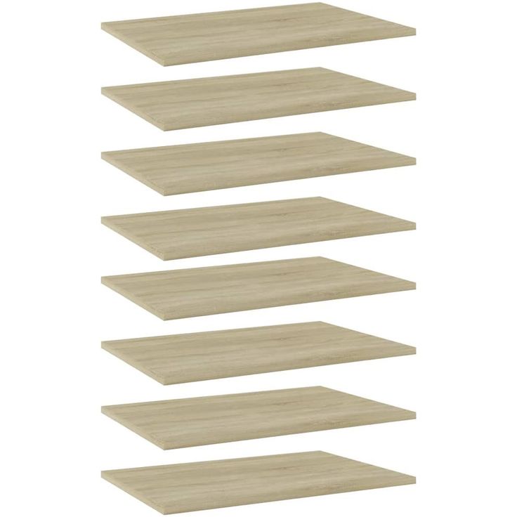 Kirjahyllytasot 8 kpl sonoma tammi 60x40x1,5 cm lastulevy_1