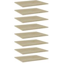 Hyllylevyt 8 kpl sonoma tammi 60x50x1,5 cm lastulevy
