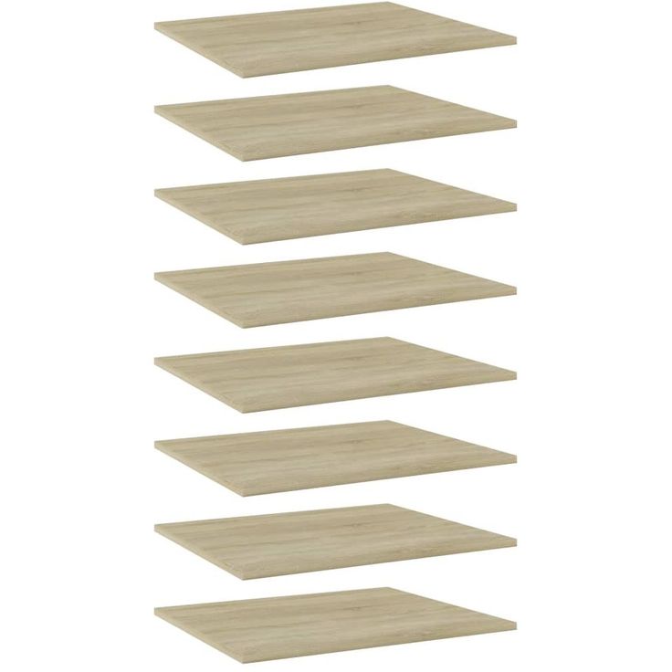 Kirjahyllytasot 8 kpl sonoma tammi 60x50x1,5 cm lastulevy_1