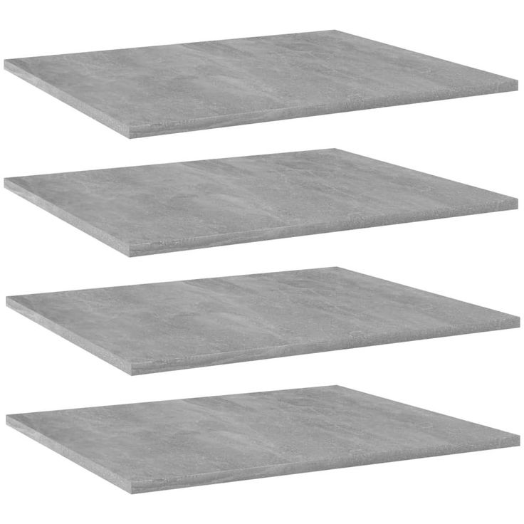 Kirjahyllytasot 4 kpl betoninharmaa 60x50x1,5 cm lastulevy_1