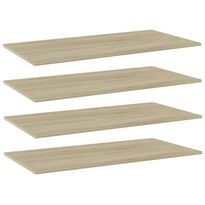 Hyllylevyt 4 kpl sonoma tammi 80x20x1,5 cm lastulevy