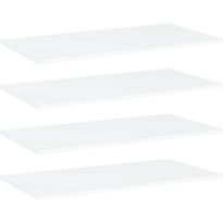 Hyllylevyt 4 kpl valkoinen 80x40x1,5 cm lastulevy