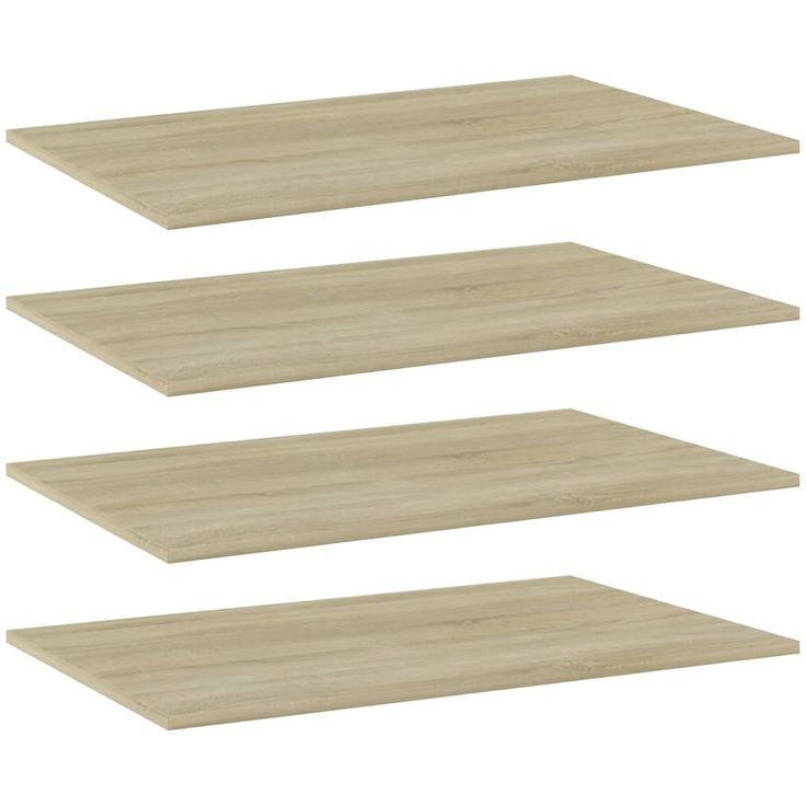Kirjahyllytasot 4 kpl sonoma-tammi 80x50x1,5 cm lastulevy_1