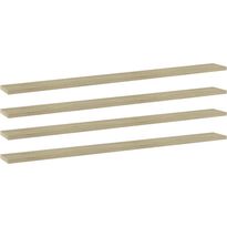 Hyllylevyt 4 kpl sonoma-tammi 100x10x1,5 cm lastulevy