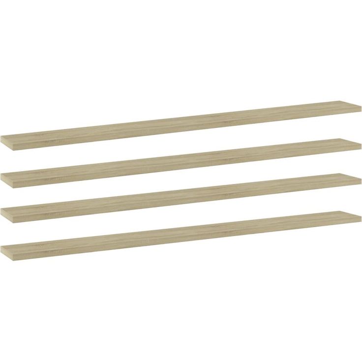 Kirjahyllytasot 4 kpl sonoma-tammi 100x10x1,5 cm lastulevy_1