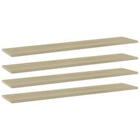 Hyllylevyt 4 kpl sonoma tammi 100x20x1,5 cm lastulevy