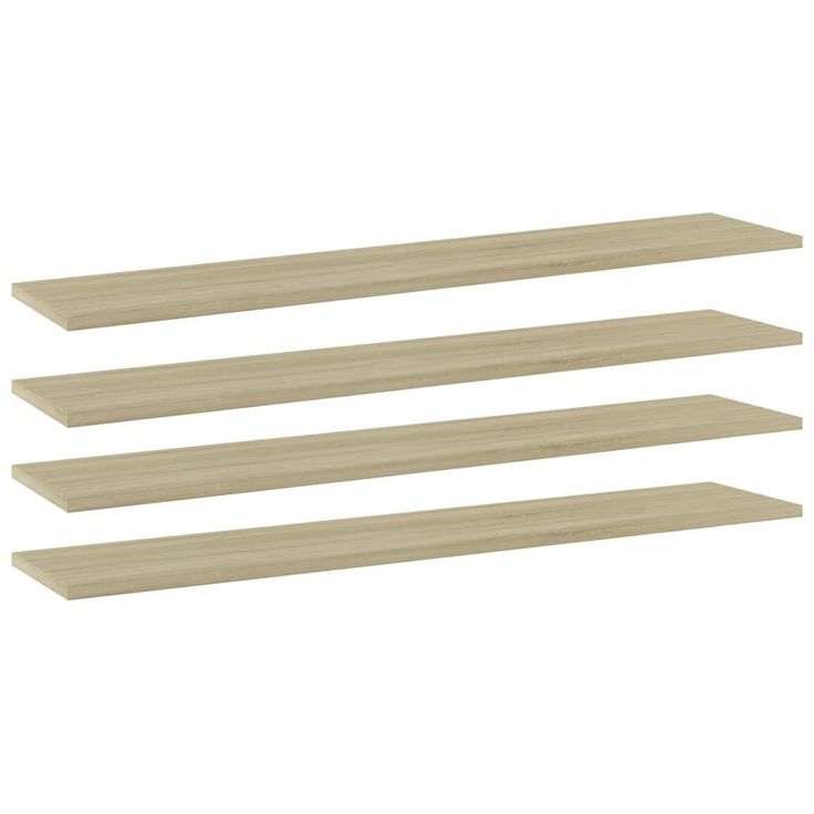 Kirjahyllytasot 4 kpl sonoma tammi 100x20x1,5 cm lastulevy_1