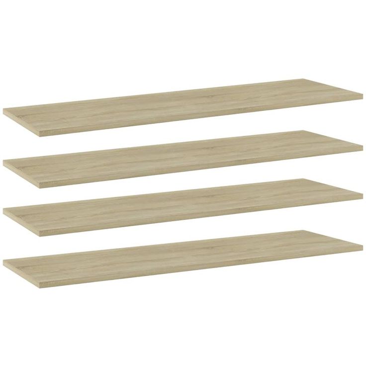 Kirjahyllytasot 4 kpl sonoma tammi 100x30x1,5 cm lastulevy_1