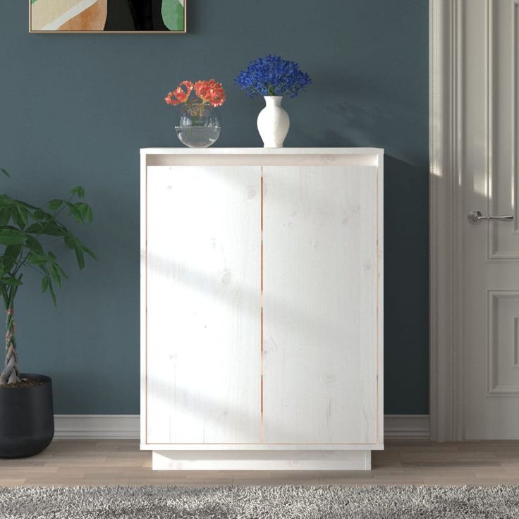 Kenkäkaappi fineprice , valkoinen, 60x35x80 cm, täysi mänty