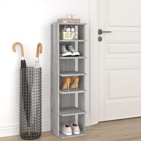 Kenkäteline FinePRICE Sonoma, 27,5 x 27 x 102 cm, harmaa