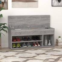 Kenkäpenkki FinePRICE Sonoma, 105x30x45 cm, harmaa