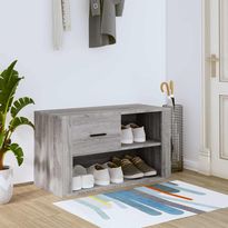 Kenkäkaappi FinePRICE Sonoma, 80 x 35 x 45 cm, harmaa