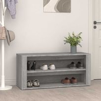 Kenkäteline FinePRICE, 100 x 35 x 45 cm, betoninharmaa