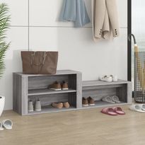 Kenkäkaappi FinePRICE Sonoma, 150x35x45 cm, harmaa