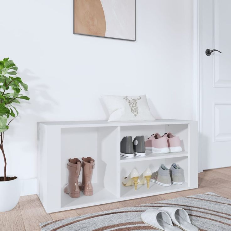 Kenkäkaappi fineprice, valkoinen, 100 x 35 x 45 cm