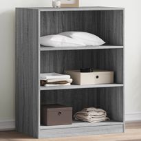 Vaatekaappi FinePRICE Sonoma, 77x48x102 cm, harmaa