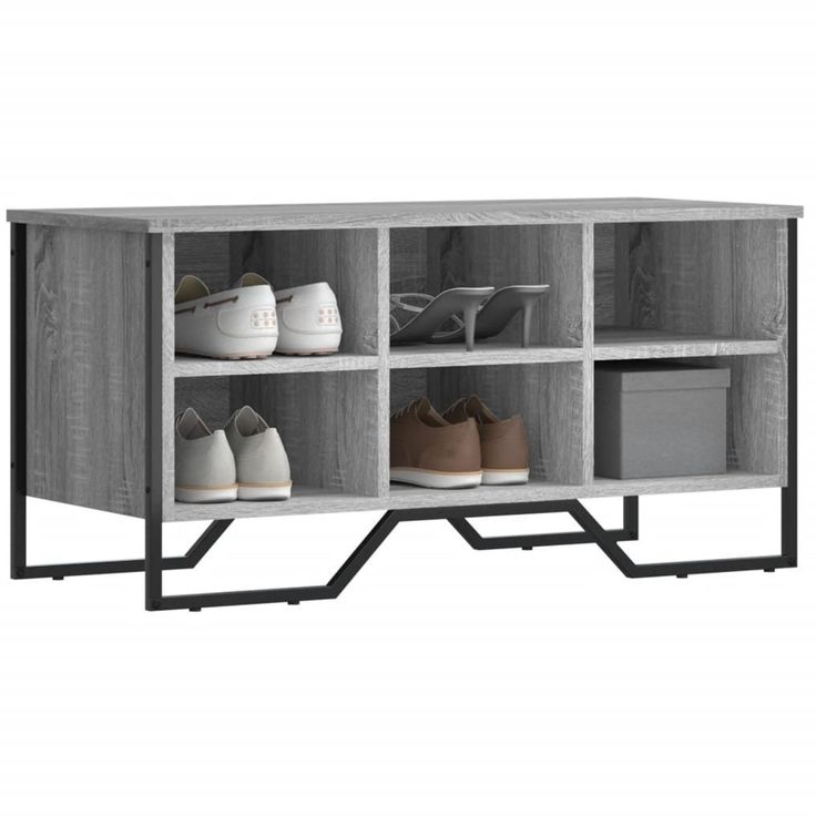 Kenkäkaappi fineprice, harmaa Sonoma, 90x38x45,5 cm