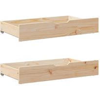 Sängyn alavetolaatikko FinePRICE, 2 kpl, pyörillä
