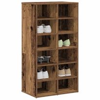 Kenkäteline FinePRICE, 54x34x100,5 cm, tekninen puu, vanhaa puuta
