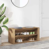 Kenkäteline FinePRICE Artesaani, 100 x 35 x 45 cm, tammi, tekninen puu