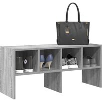 Kenkäteline FinePRICE Sonoma, 89,5x30x40 cm, harmaa, pinottava