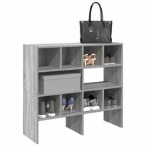 Kenkäteline FinePRICE Sonoma, 89,5 x 30 x 40 cm, harmaa, pinottava, 2 kpl
