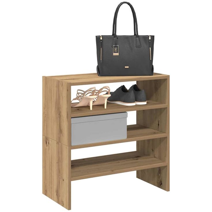 Pinottava kenkäteline fineprice Artisan Oak, 2kpl, 60x30x30,5 cm