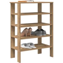 Kenkäteline FinePRICE Käsityöläinen, 61 x 32 x 87,5 cm, tammi, tekninen puu