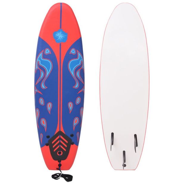 Surffilauta, 170cm, sininen/punainen