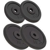 Levypainot, 4kpl, 2x10kg + 2x5kg, valurauta