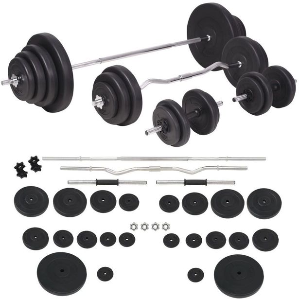 Käsi- ja levypainosarja, 120kg