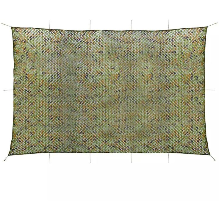 Naamiointiverkko säilytyslaukulla, 6x8m, vihreä