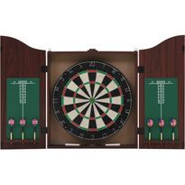 Darts-taulu kaapilla ja 6 tikkaa, sisal
