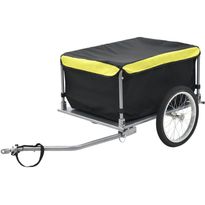 Polkupyörän peräkärry, 65kg, musta/keltainen
