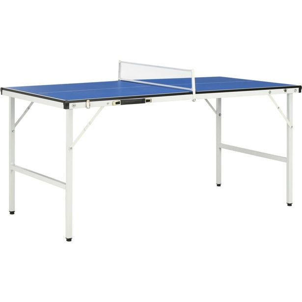 Pingispöytä verkolla, 152x76x66cm, sininen