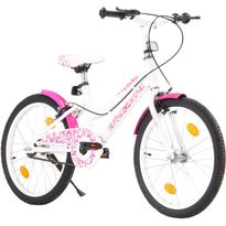 Lasten pyörä 20&quot; pinkki/valkoinen
