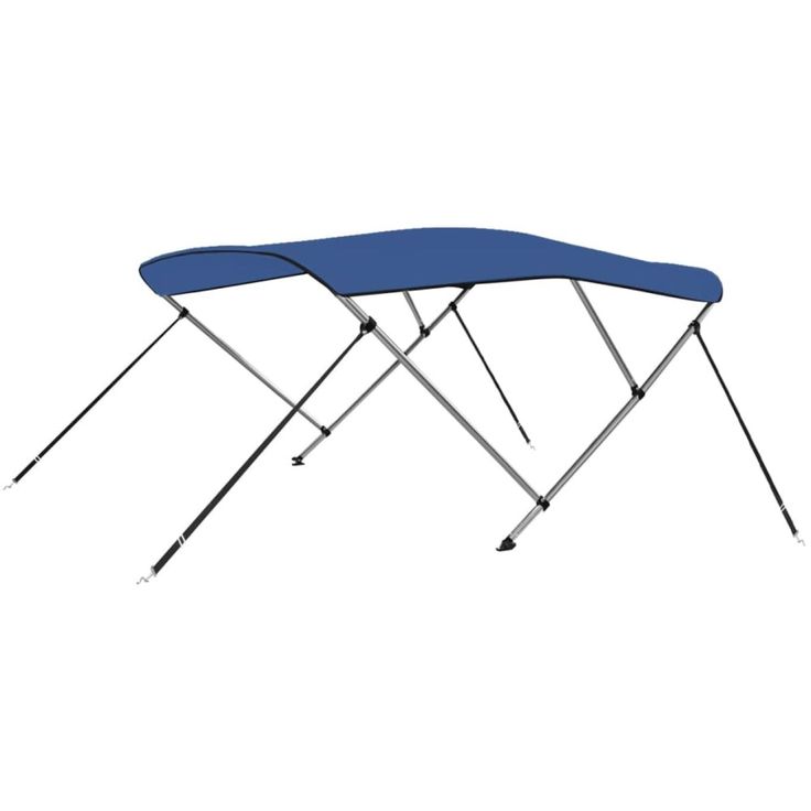 3-kaarinen bimini-kate, sininen, 183x140x137 cm
