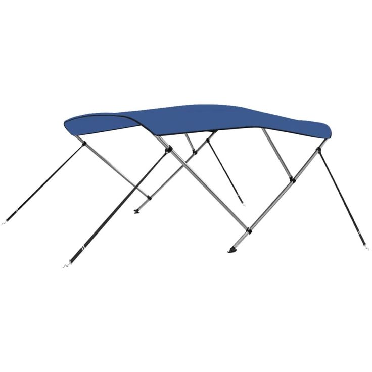 3-kaarinen bimini-kate, sininen, 183x196x137 cm