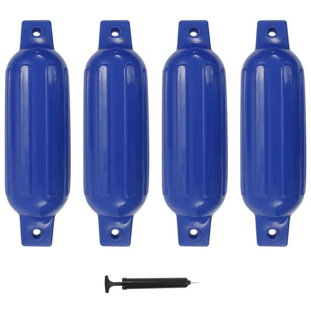Veneen lepuuttaja, 4 kpl, sininen, 41x11,5 cm, PVC