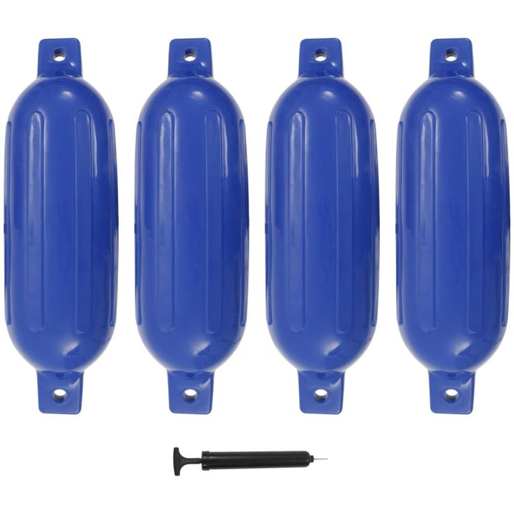 Veneen lepuuttaja, 4 kpl, sininen, 58,5x16,5 cm, PVC
