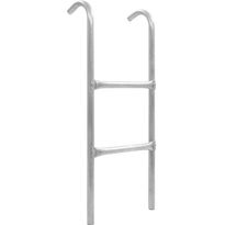 2-askelmaiset trampoliinin tikkaat, teräs, hopea, 82,5 cm
