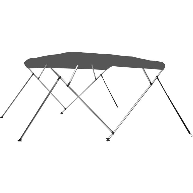 4-kaarinen bimini-kate, antrasiitti 243x196x137 cm