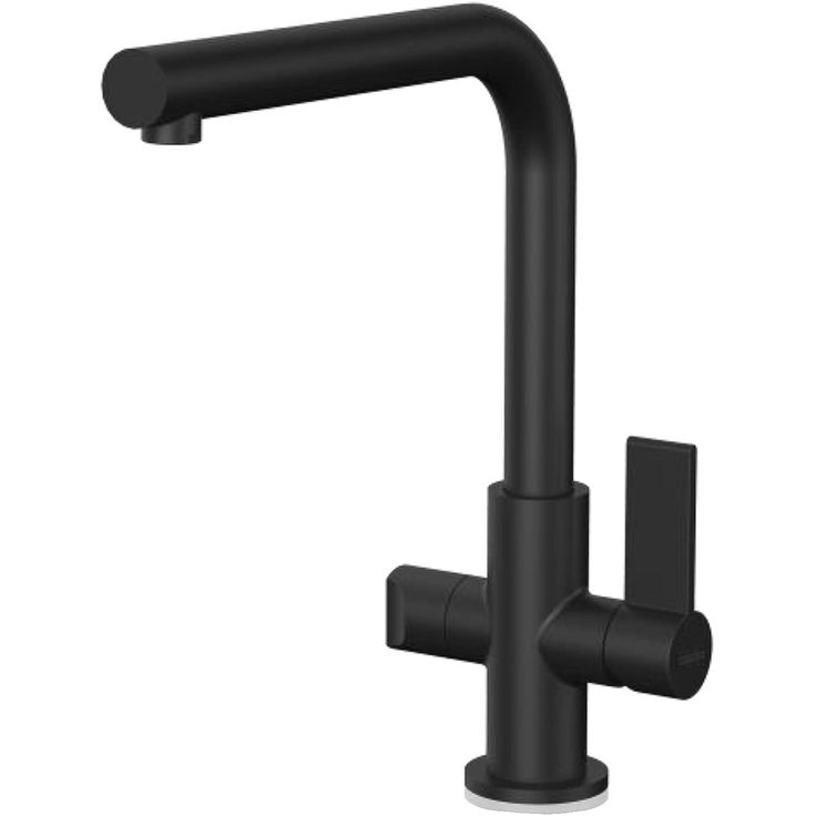 Keittiöhana Franke Neptune Swivel Spout, L-juoksuputkella, APK-liitännällä, musta
