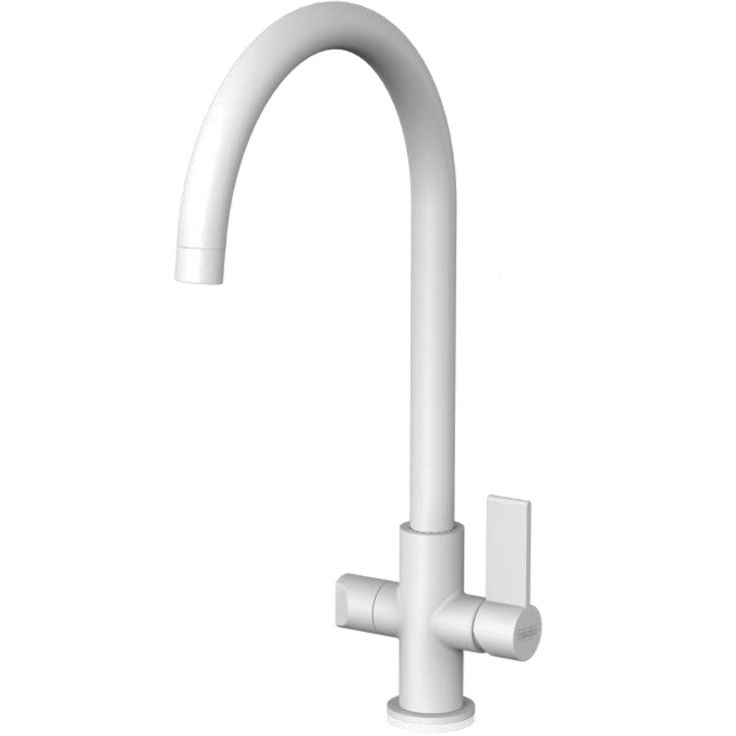 Keittiöhana Franke Ambient Swivel Spout, C-juoksuputkella, APK-liitännällä, valkoinen